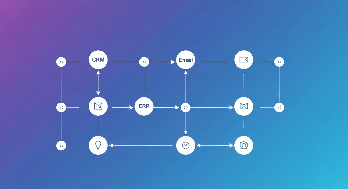 Ilir Ivezaj workflow automation business systems integration diagram